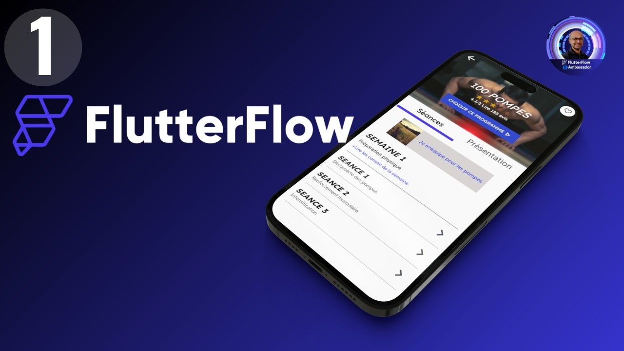 Je low code une app de fitness avec Flutterflow(partie 1)