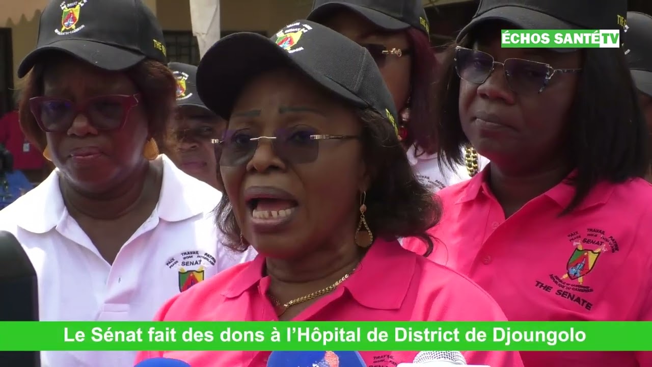 Le Sénat offre des dons à l'Hôpital de District de Djoungolo 
