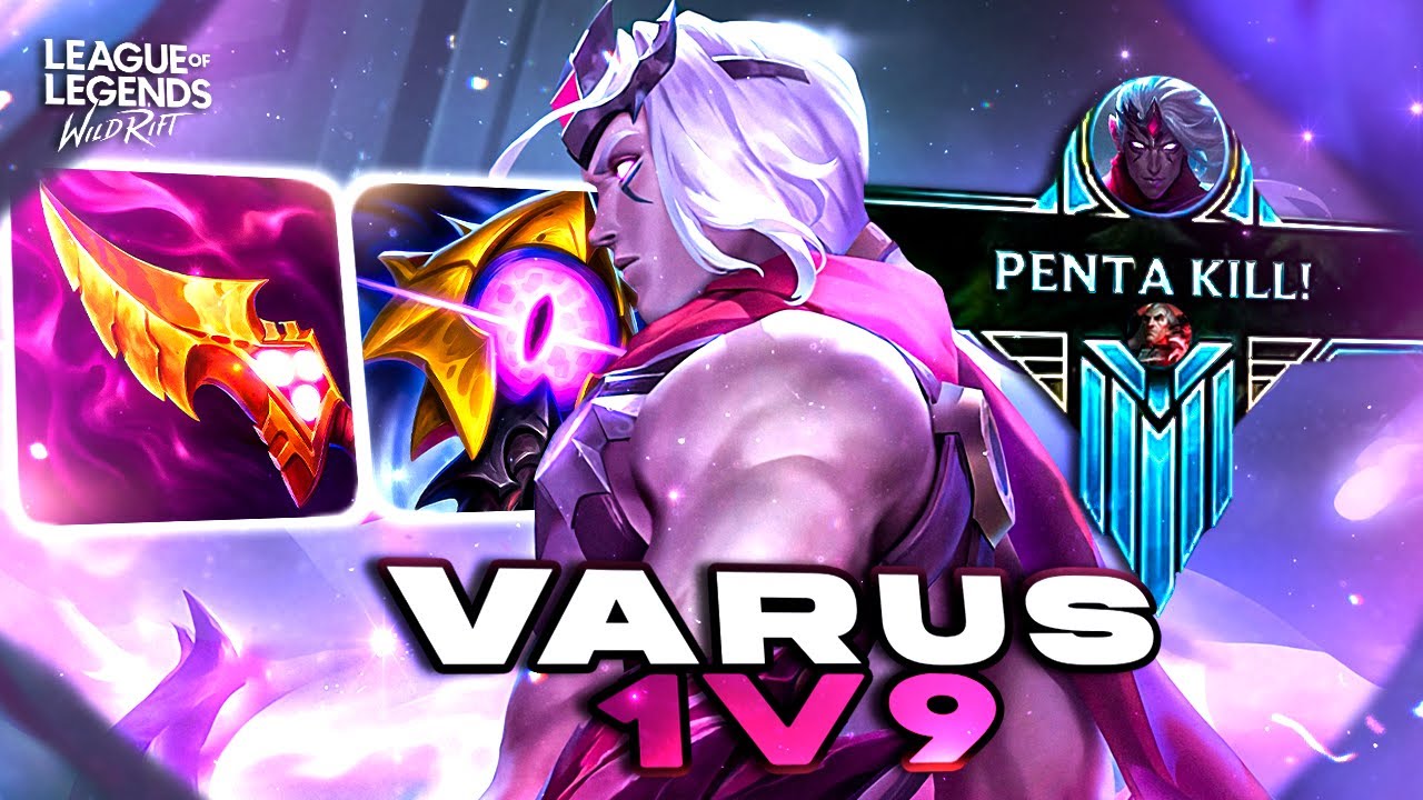 2 PENTAKILL NA MESMA PARTIDA WTF!! VARUS É BROKEN | LoL Wild Rift