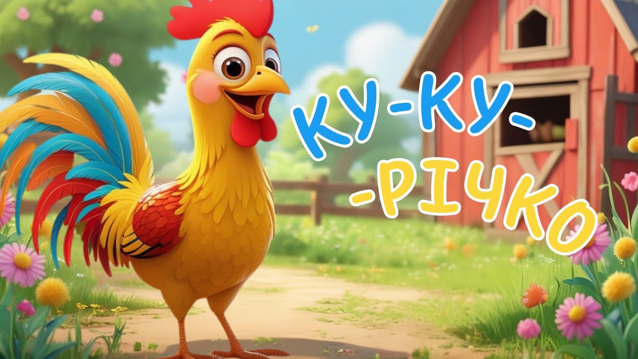 Півник Кукурічко. Весела дитяча пісня. Пісня про півника. Пісенька для малюків про тварин|Знайченята