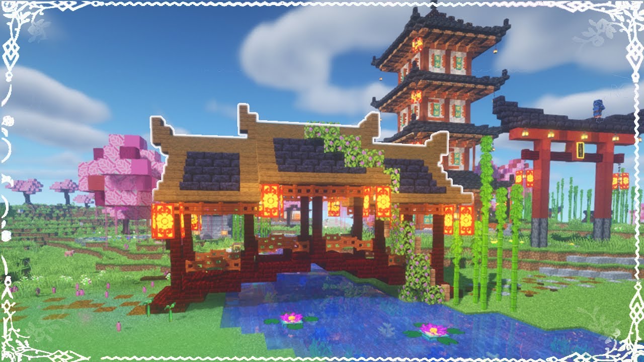 Japanese Bridge Tutorial I Minecraft 1.20 Tutorial I RE-MAKE 🌉