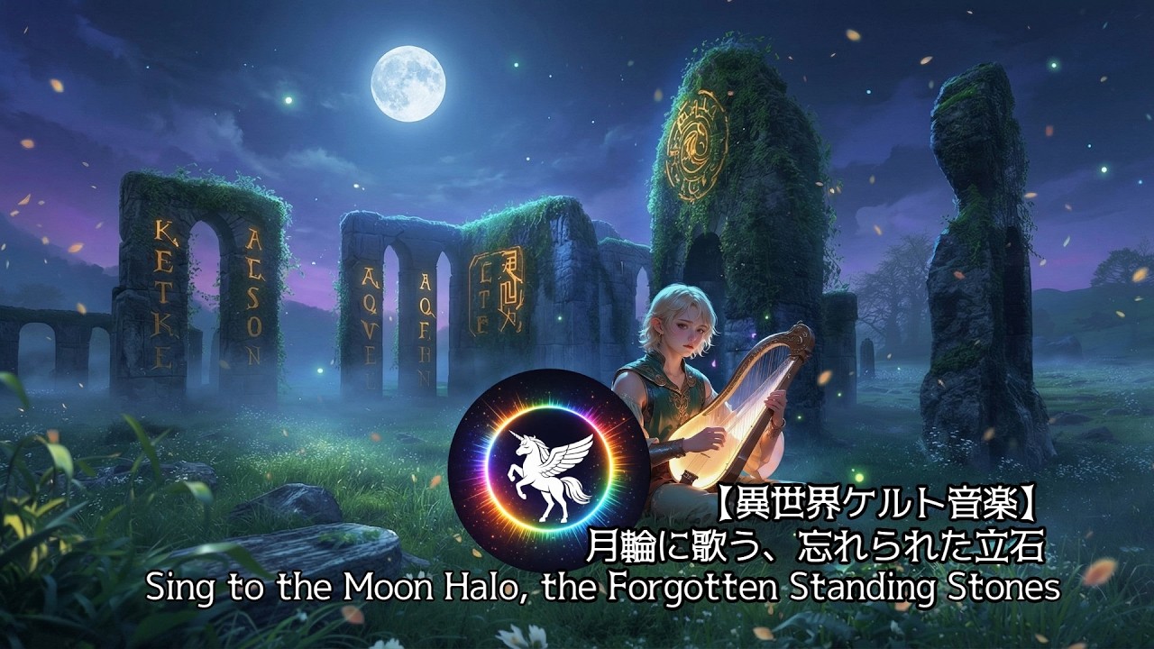 【1時間】異世界ケルト音楽｜月輪に歌う 忘れられた立石「Sing to the Moon Halo, the Forgotten Standing Stones」