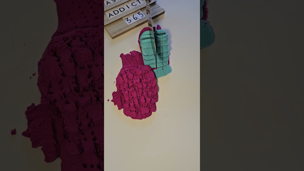 Satisfying Sand Cutting ASMR | Calming Textures
