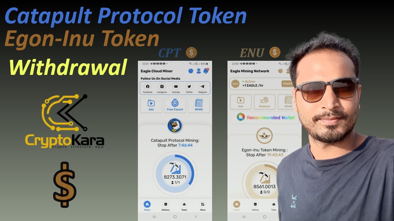 Eagle Minning Network || Egon-Inu Token Withdrawal Step by Step || Catapult Protocol Token  Withdraw