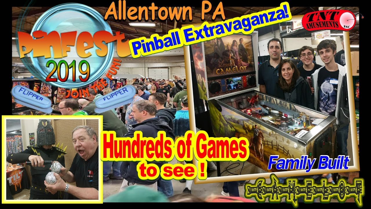 #1485 PINFEST 2019-HUGE Pinball Machine/Arcade Game Show-Allentown PA-TNT Amusements