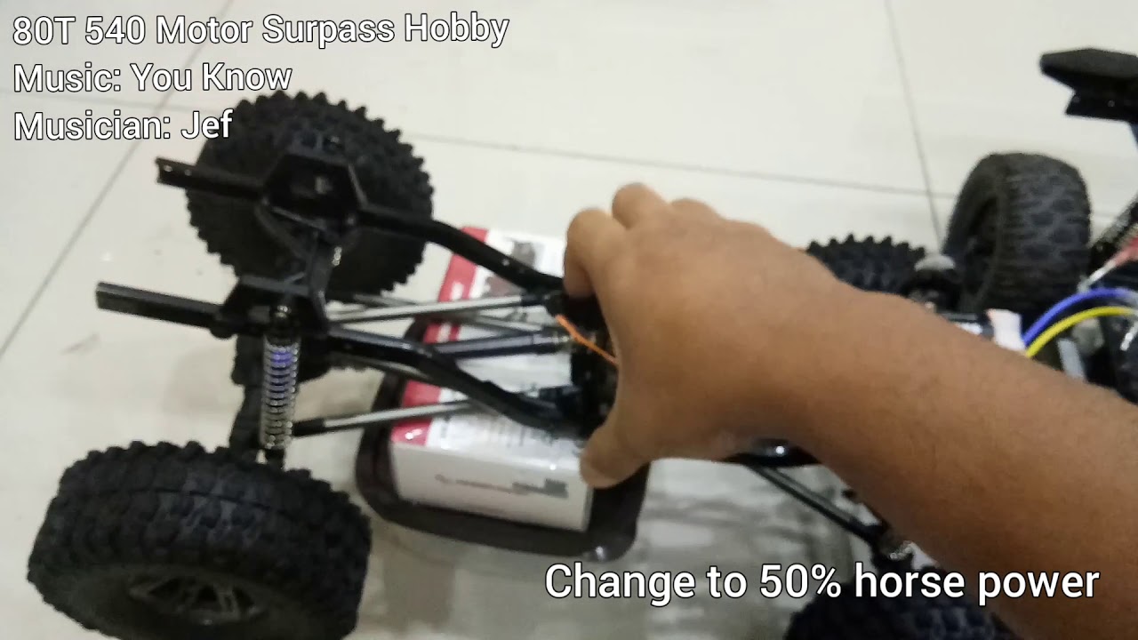 80T 540 Motor RC Surpass Hobby - How it goes on my AUSTAR Chassis?