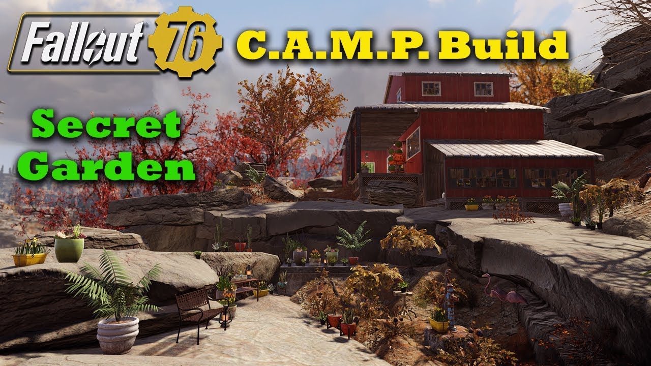 Fallout 76 C.A.M.P. Build: Secret Garden