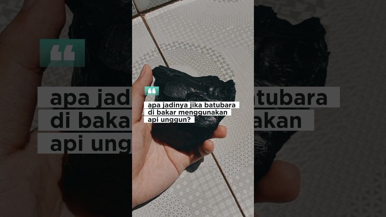 batubara jika dibakar biasa..🤔 