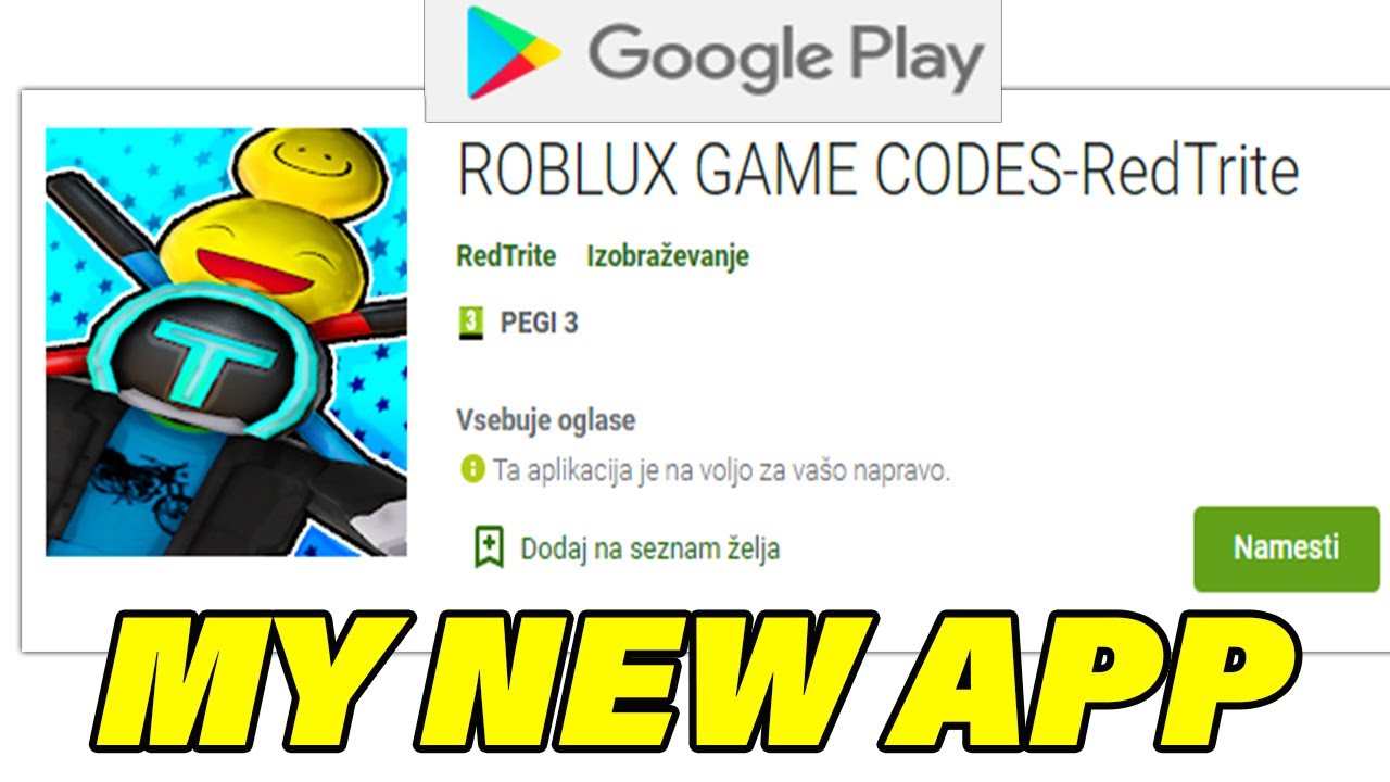 ROBLOX GAME CODES APP-Showcase of my new app -RedTrite