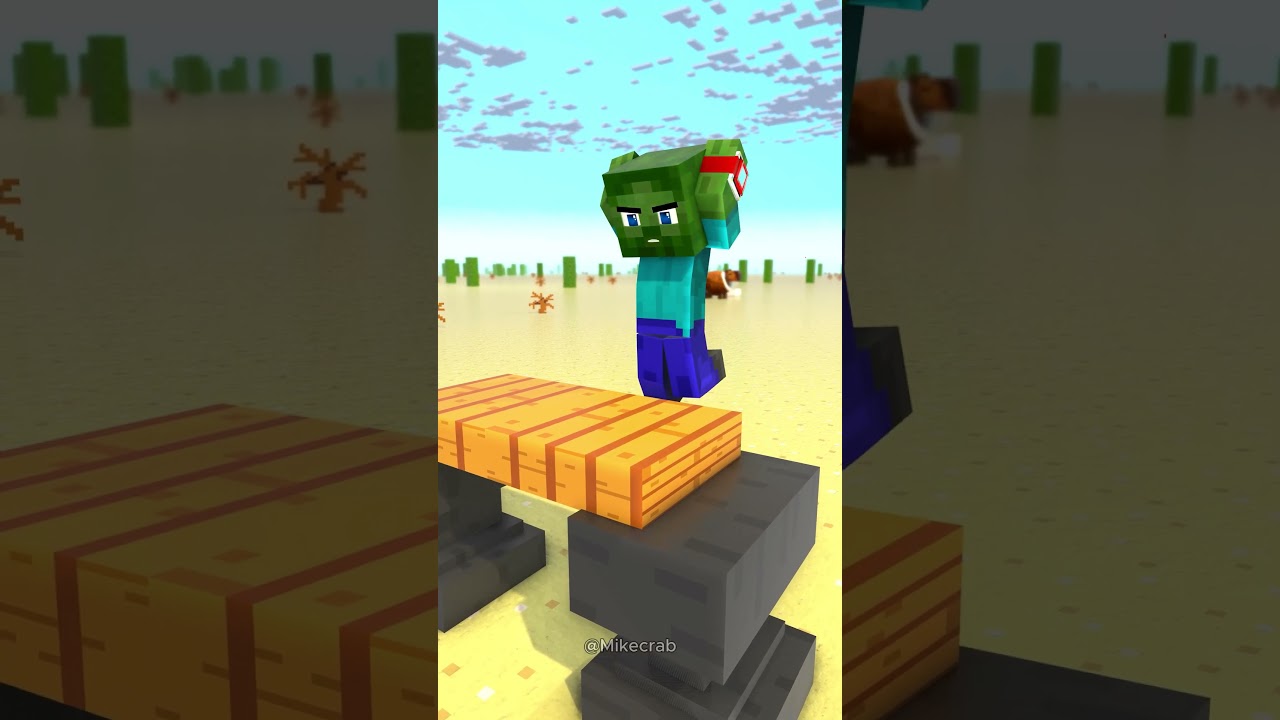 Zombie Becomes Buff Herobie In Breaking Block Challenge ⌚⚡| Transform Watch