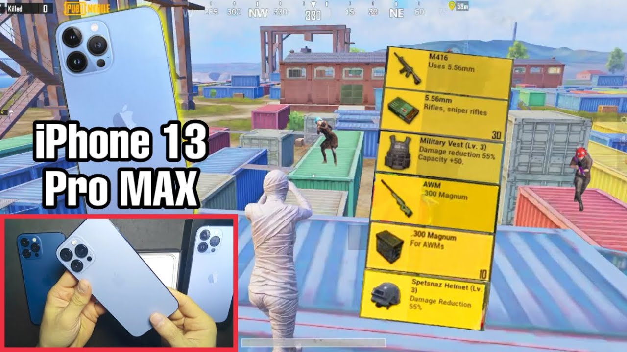 FIRST GAMEPLAY with iPHONE 13 PRO MAX🔥Pubg Mobile