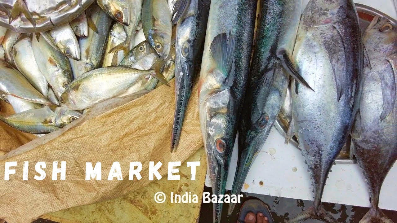India Bazaar. Ft - Uran Naka Fish Market, Panvel  Navi Mumbai. Maharashtra.  India.