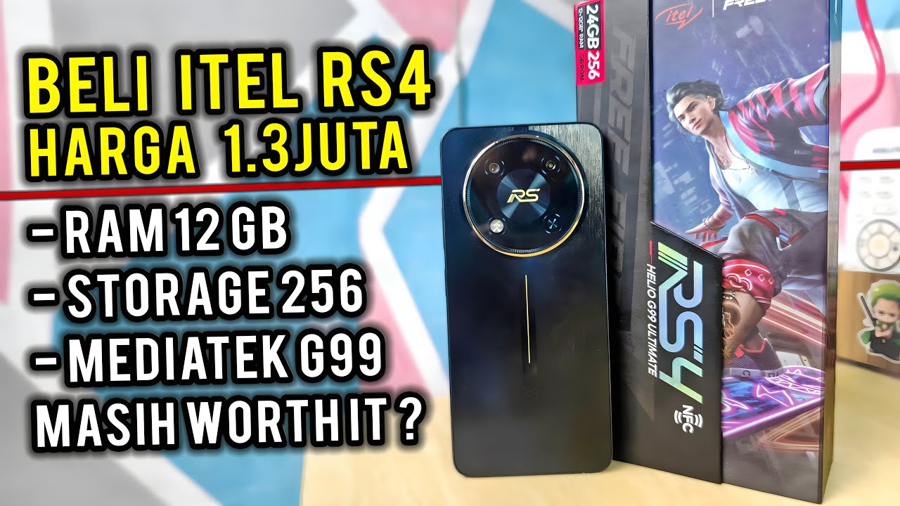 Unboxing Review ITEL RS4  12/256GB Harga 1.3 Juta Masih Worth it ?