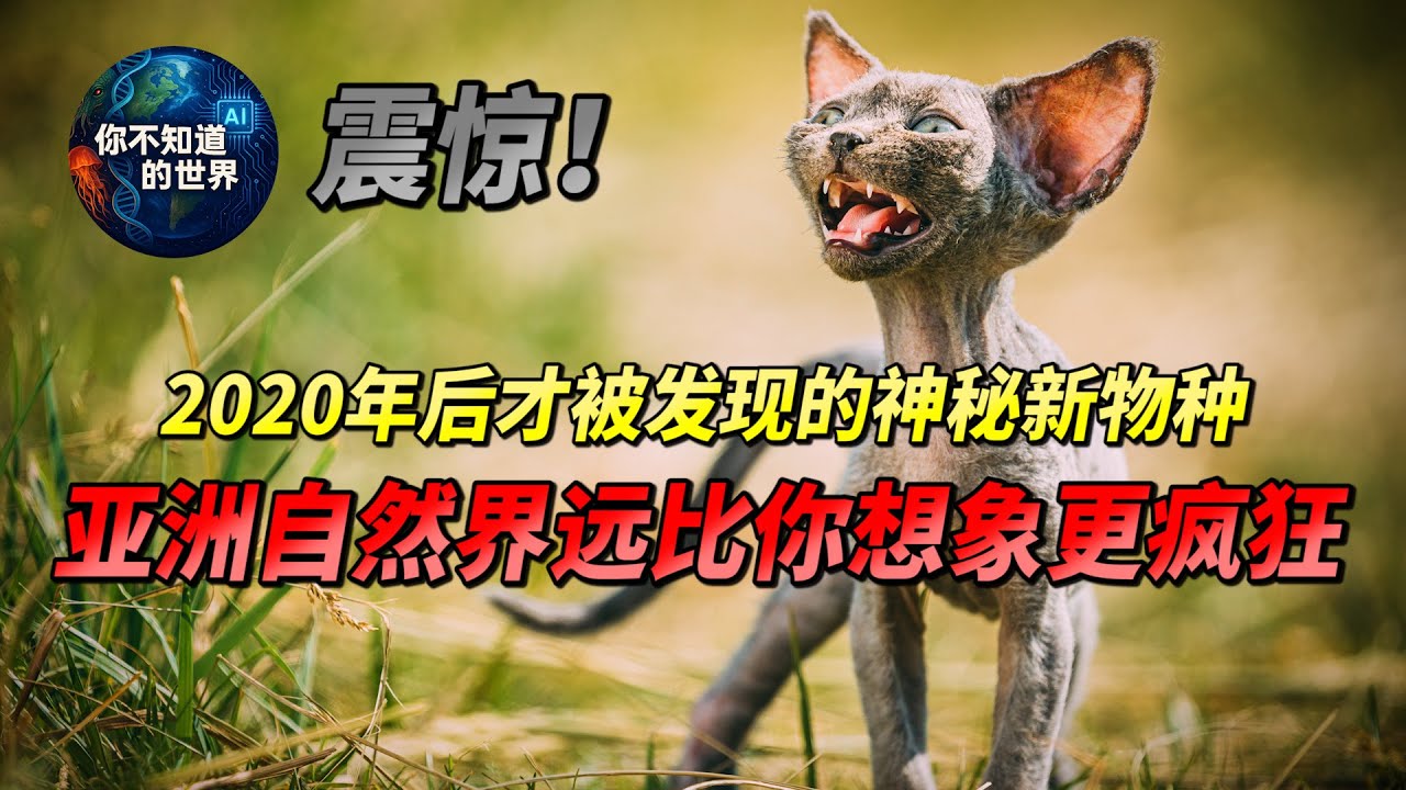 震惊！2020年后才被发现的神秘新物种，亚洲自然界远比你想象更疯狂！