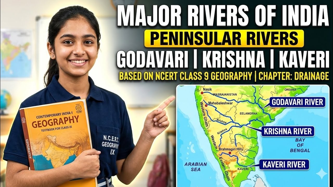 Ch-03 The Peninsular rivers #ncert #geography 