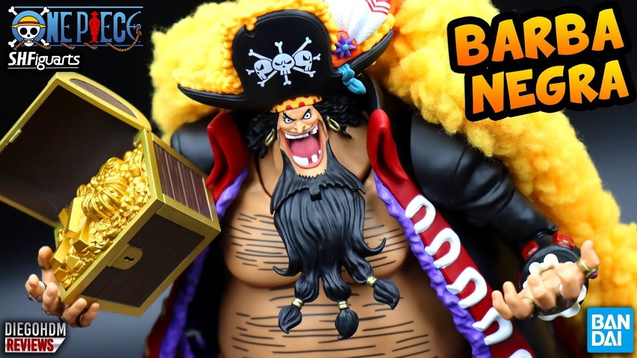 BARBA NEGRA One Piece SH Figuarts Black Beard Unboxing e Review BR