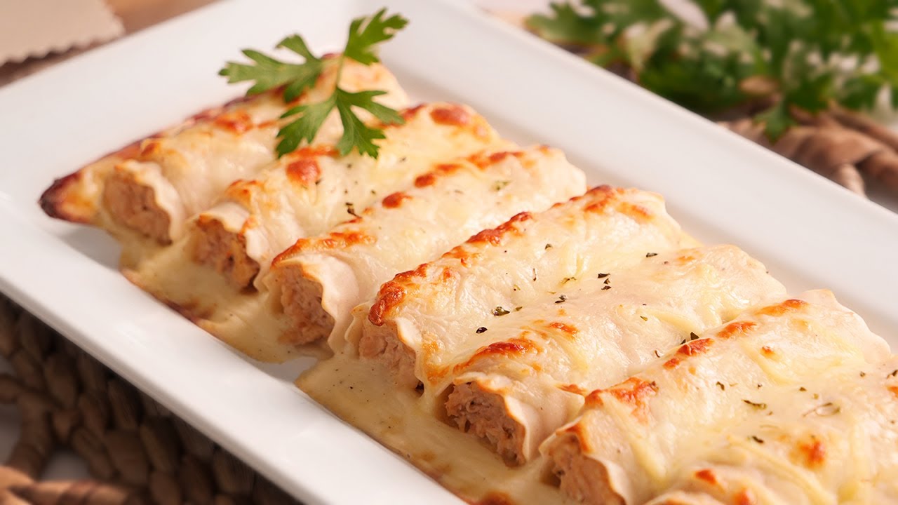 Легкие и вкусные куриные каннеллони