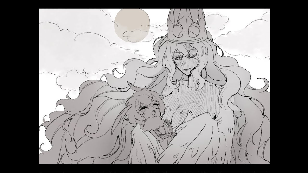 【空洞骑士拟人手书/辐光前辈中心（HollowKnight Gijinka Animation/The Radiance&The Hollow Knight | Pure Vessel）】畏光症