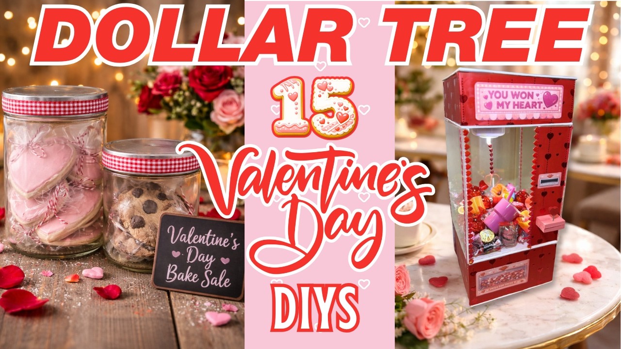 Crafty Valentine’s Day 2026! 15 Dollar Tree DIY Gifts & Coffee Bar Ideas