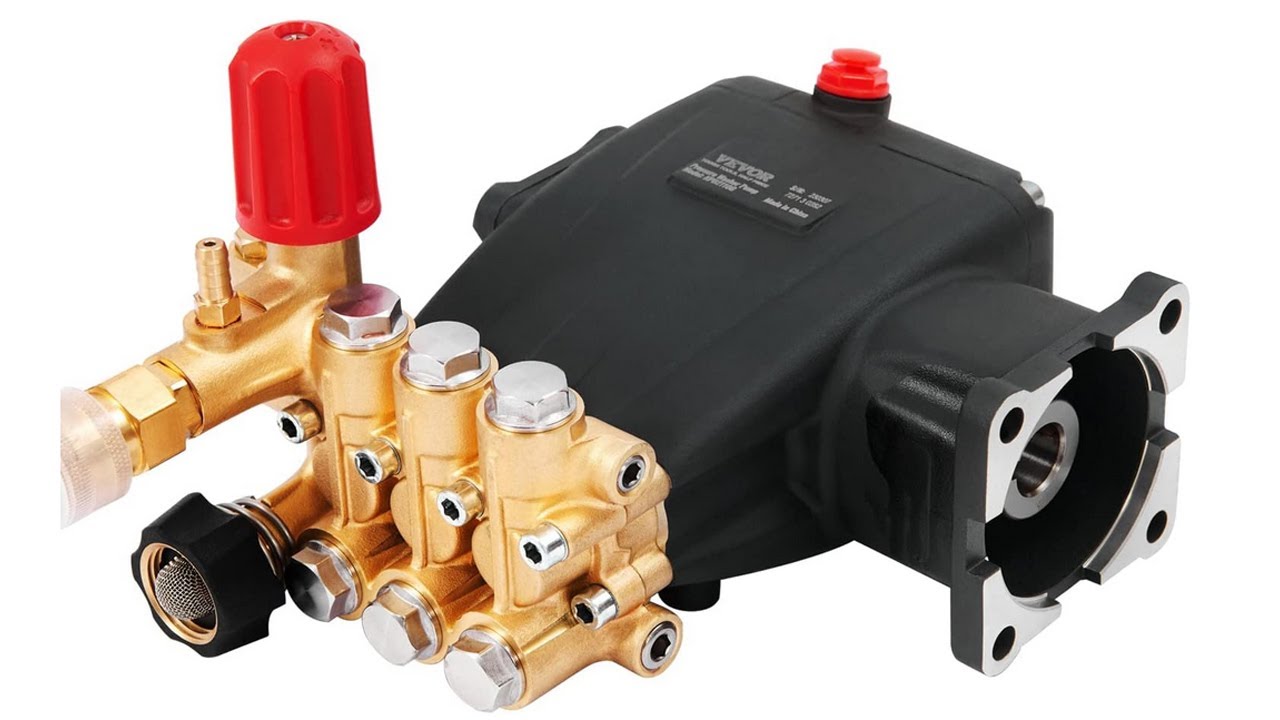 VEVOR Horizontal Triplex Pressure Washer Pump, 3/4