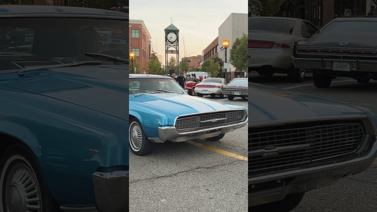 Thunderbird drive By Engine Sound Mount Clemens Michigan Cruise 2024 Thunderbird
