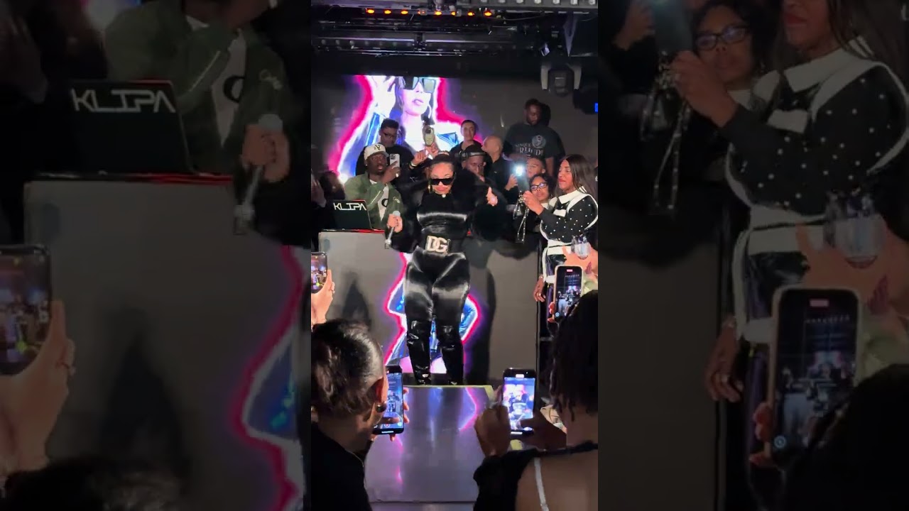 Ashanti goes wild singing 'What's Luv?' live in London 
