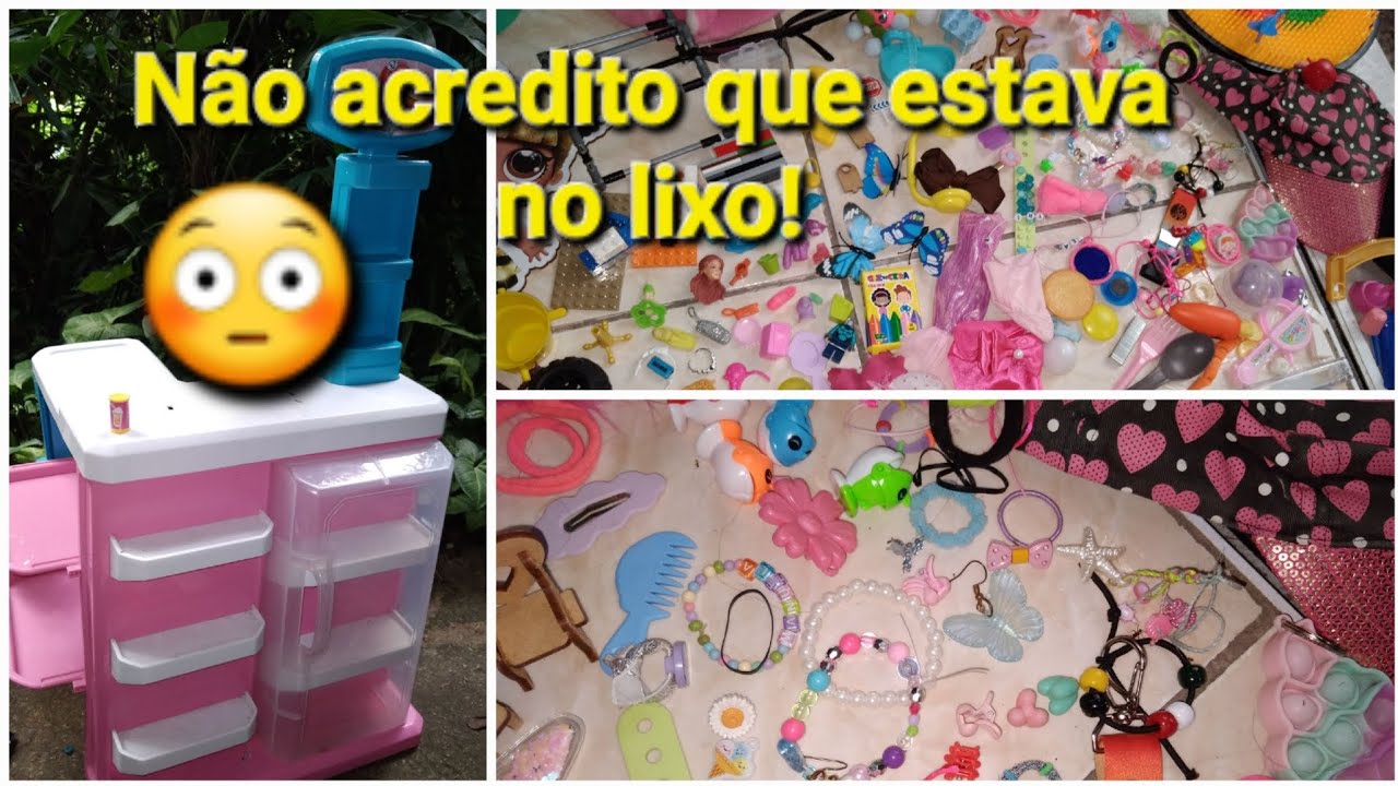 Uma confeitaria e muitos brinquedos achados no lixo!#brinquedosdolixo#confeitariadebrinquedo