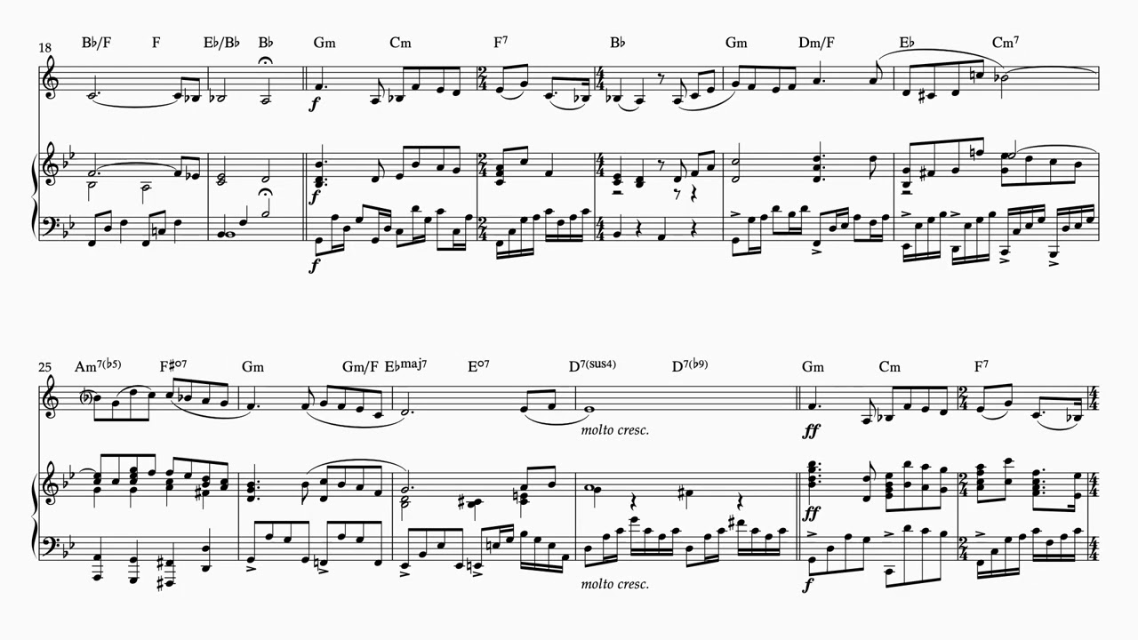 Cinema Paradiso – Love Theme | for Horn in F and Piano (with chord)