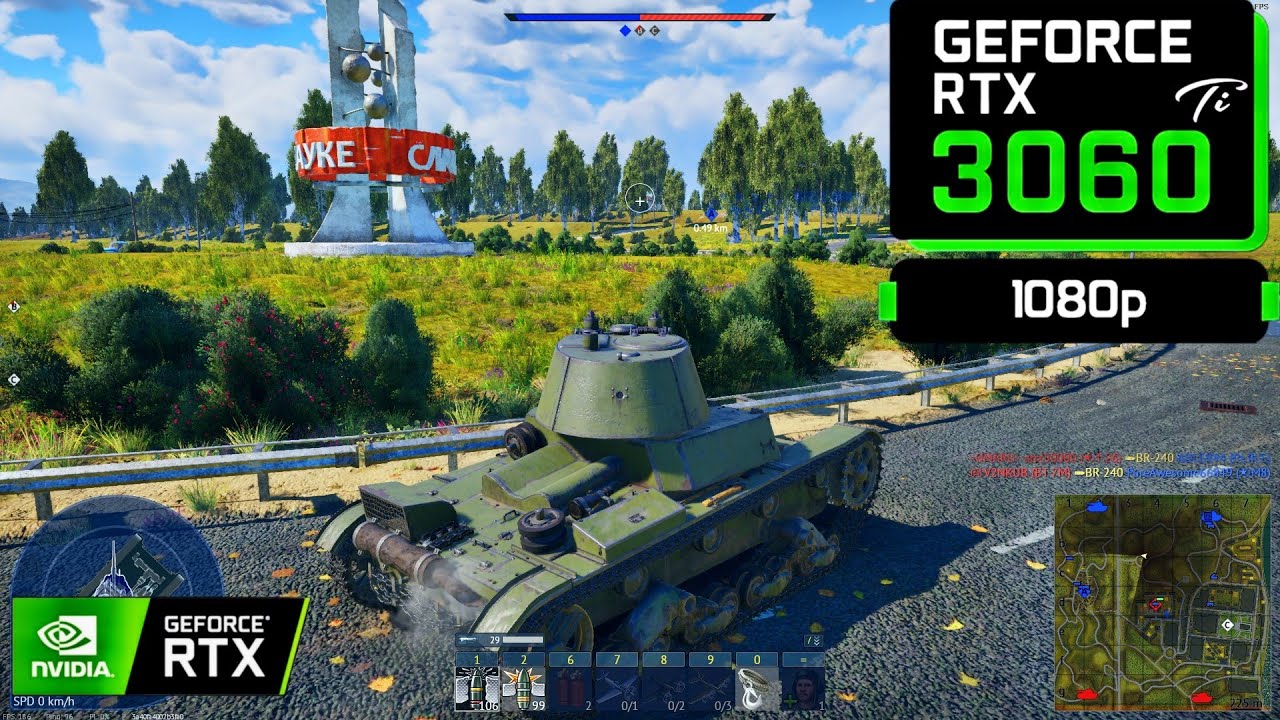 War Thunder | RTX 3060 Ti - i5 12400F | 1080HD  |  [Maximum Settings]