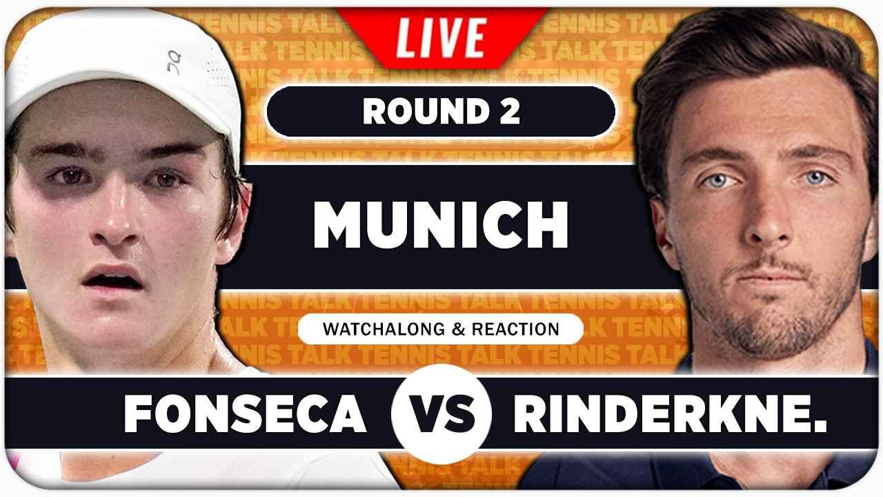 FONSECA vs RINDERKNECH &bull; ATP Munich 2026 &bull; LIVE Tennis Watchalong