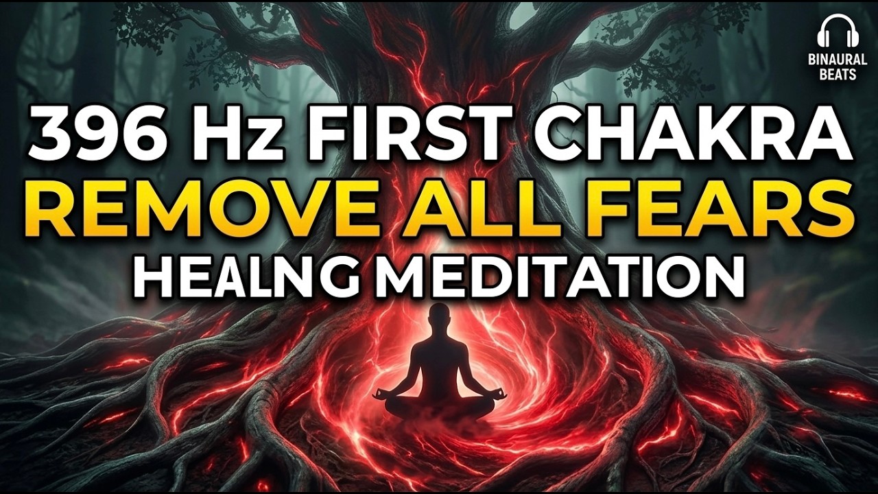 396 Hz Root Chakra Healing | Day 1: Remove Fear & Anxiety | 37 Min Deep Meditation
