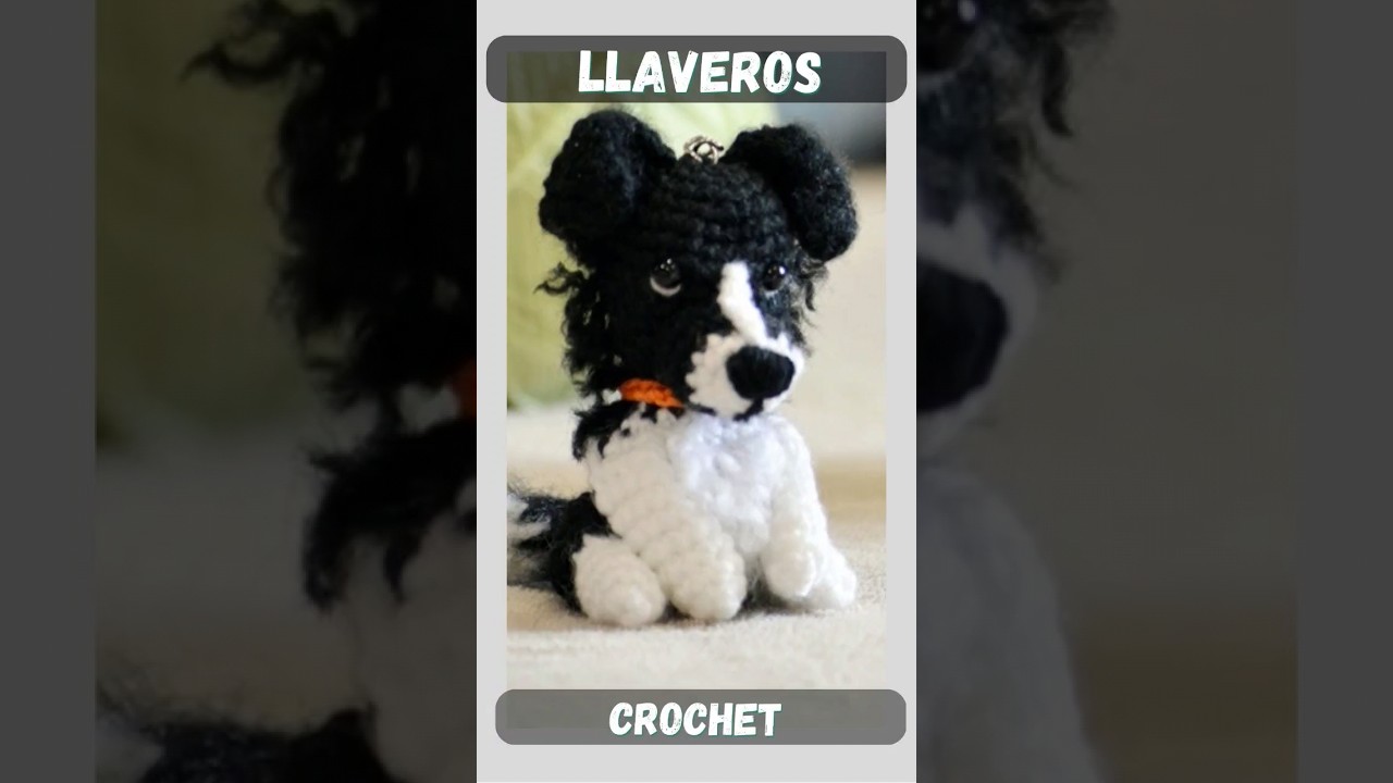 LLAVEROS PERROS A CROCHET 🐶🧶 #shorts #perros #crochet #amigurumi #dogs #knitting #llaveros #diy #dog