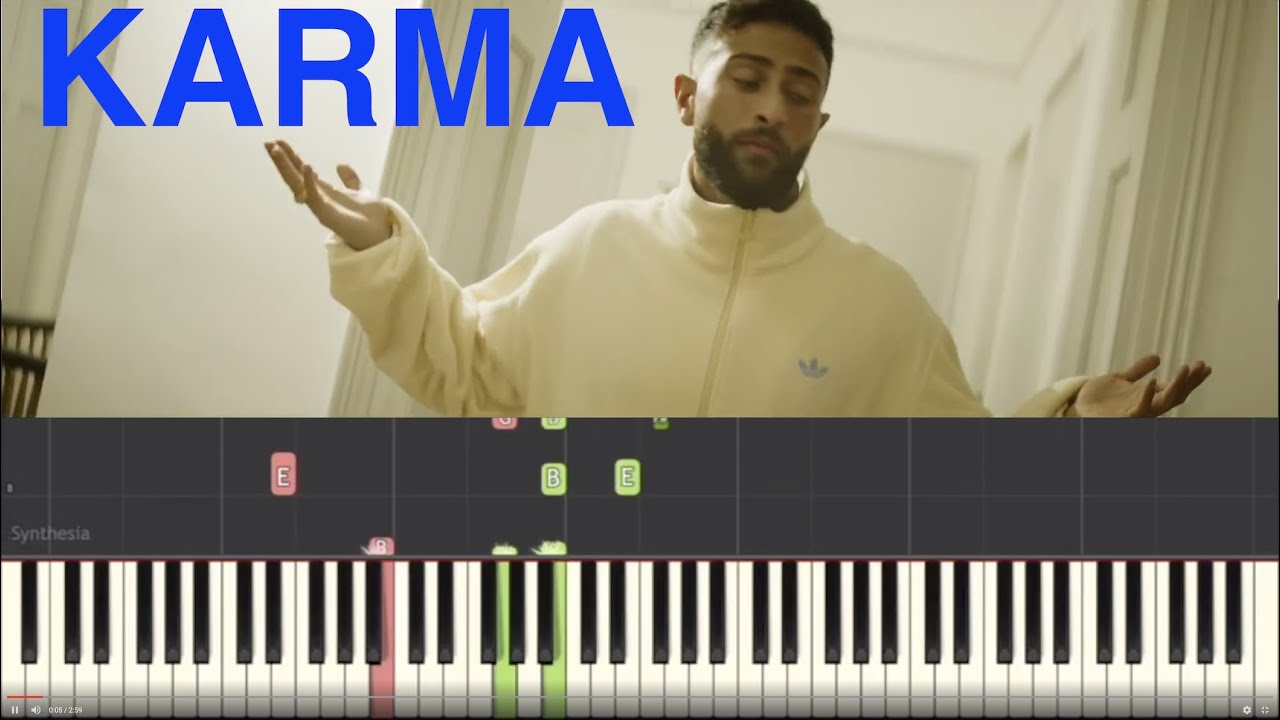 Nimo Karma Piano Tutorial Instrumental Cover