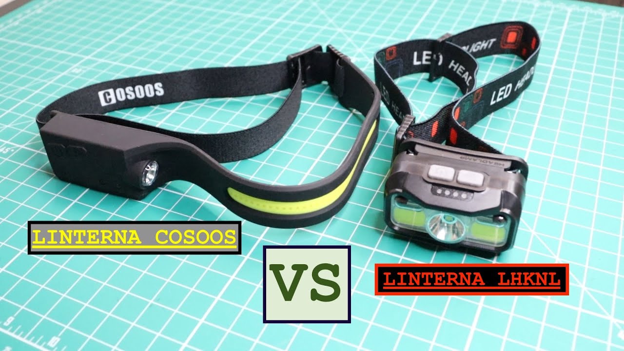 LINTERNAS DE CABEZA LHKNL Y LINTERNA DE CABEZA COSOOS. ¿CUAL ES LA MEJOR? . COMPARACION.