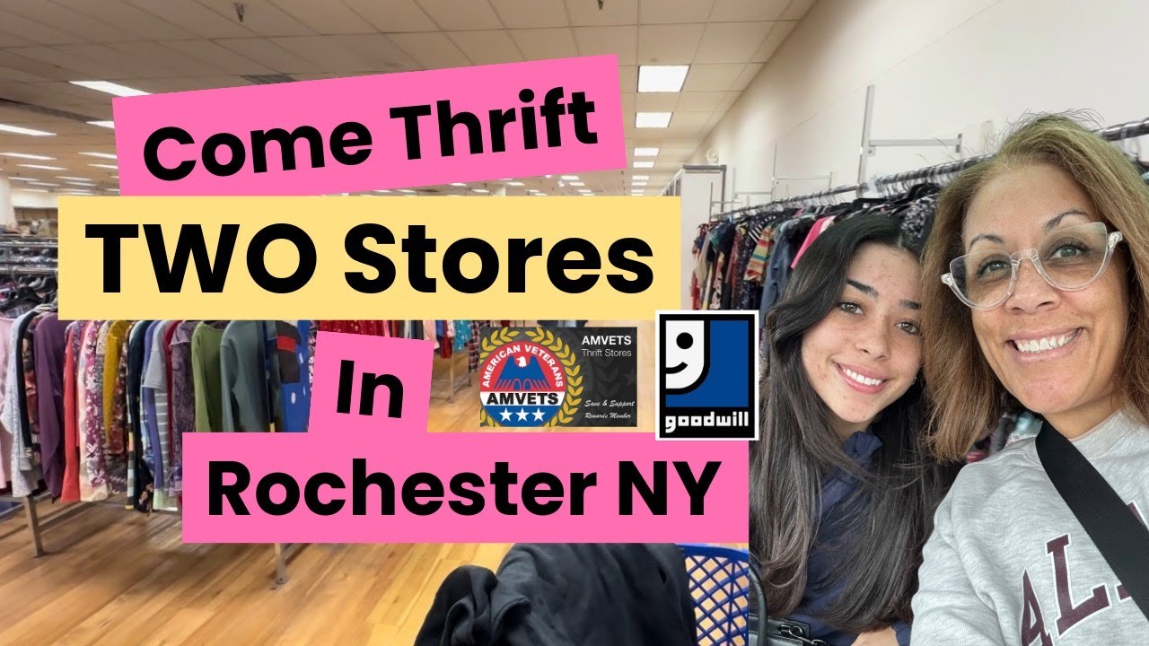 Come Thrift With Me TWO Rochester Thrift Stores | AMVets & Goodwill Outlet Bins