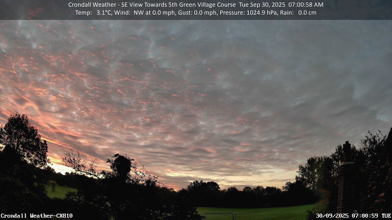 30th September - Timelapse in 2.5 minutes of Crondall Weather