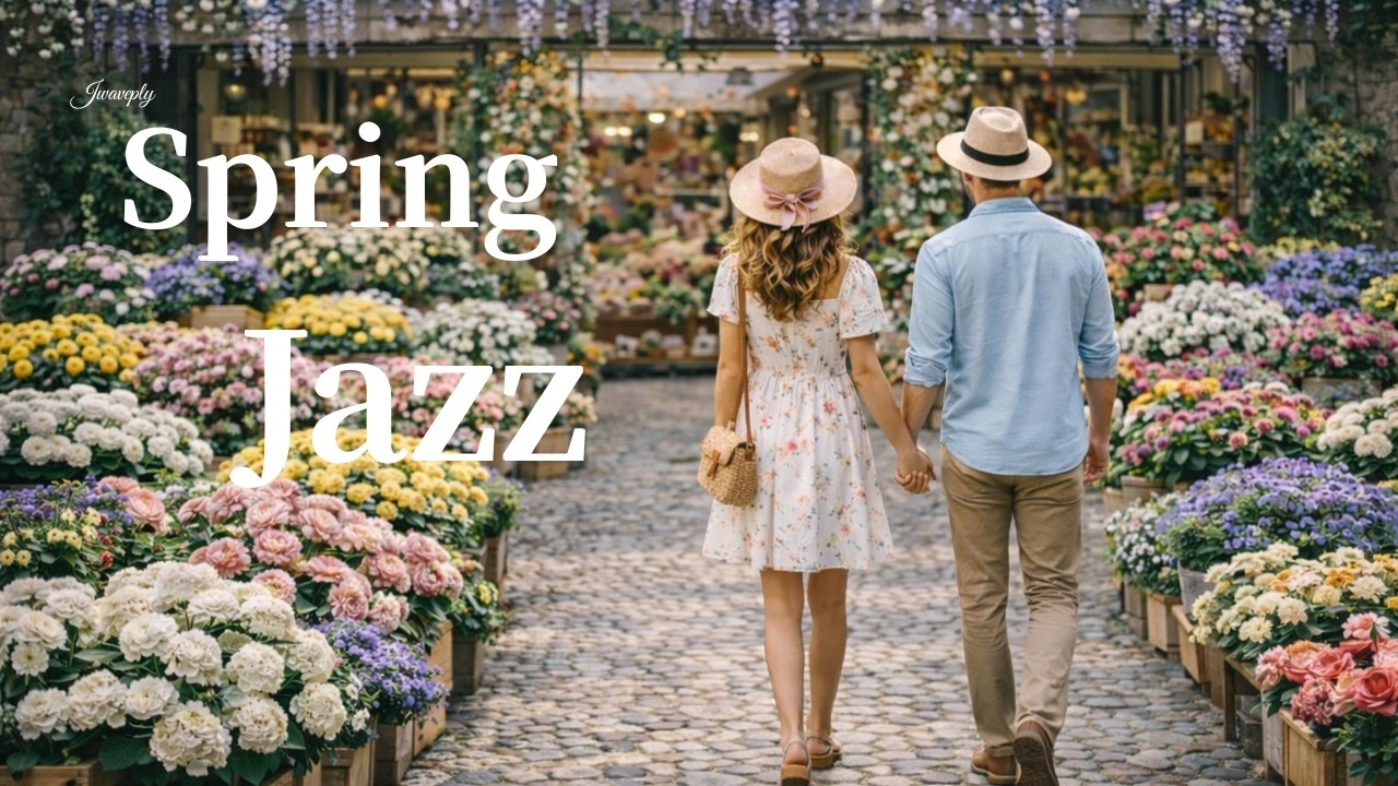 [Playlist] Отдохните в кафе, наполненном ароматом цветов? Spring Flower Café Jazz | Relaxing Jazz