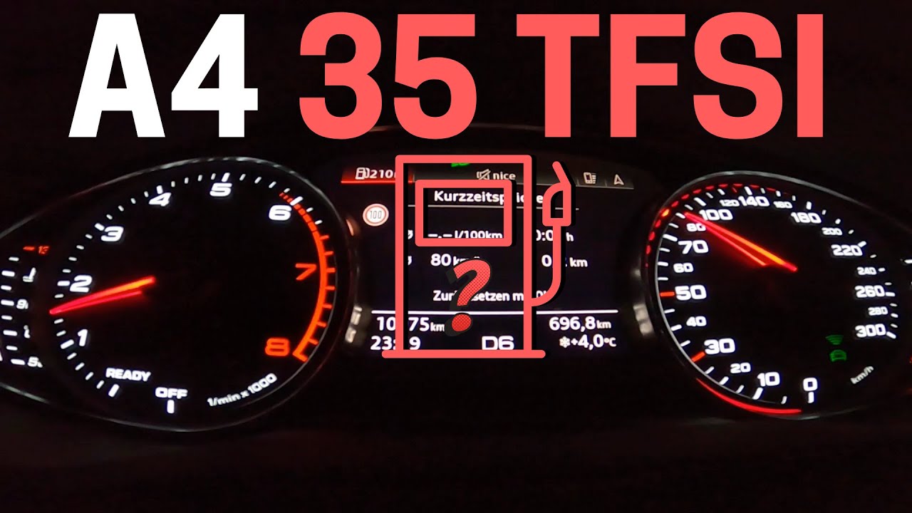 AUDI A4 35 TFSI B9 ⛽ FUEL CONSUMPTION TEST