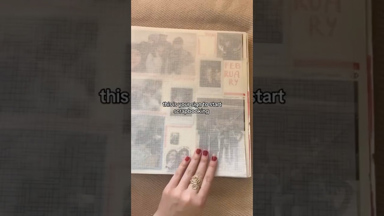 This is your sign to start scrapbooking/ make a photo album this summer!! #scrapbooking #photoalbum