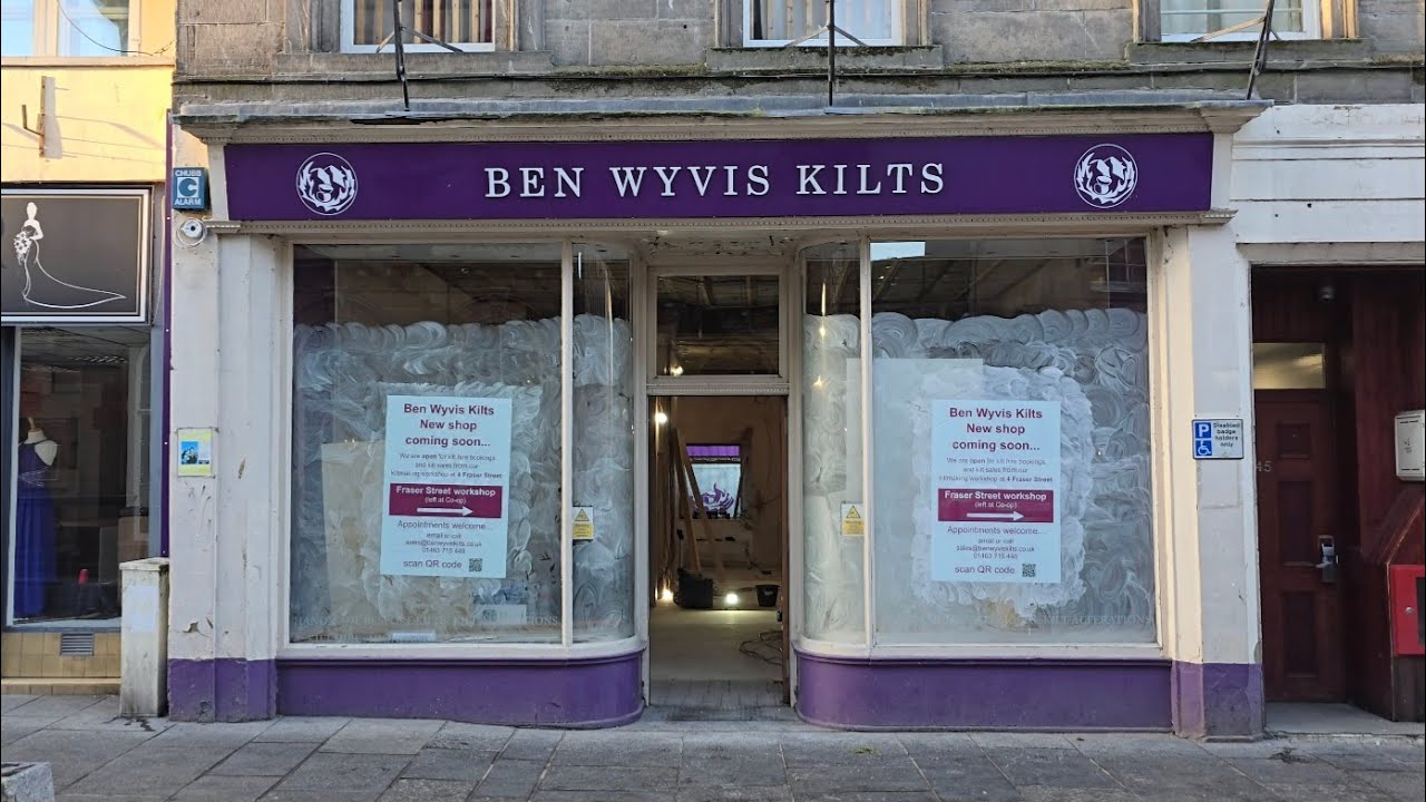 Renovating a Kilt Shop in the Heart of the Scottish Highlands.