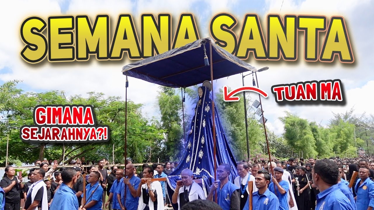 SATU-SATUNYA di Dunia🇮🇩⁉️ Berusia 5 ABAD, Tradisi Pekan Suci KATOLIK Semana Santa di LARANTUKA 😱⁉️