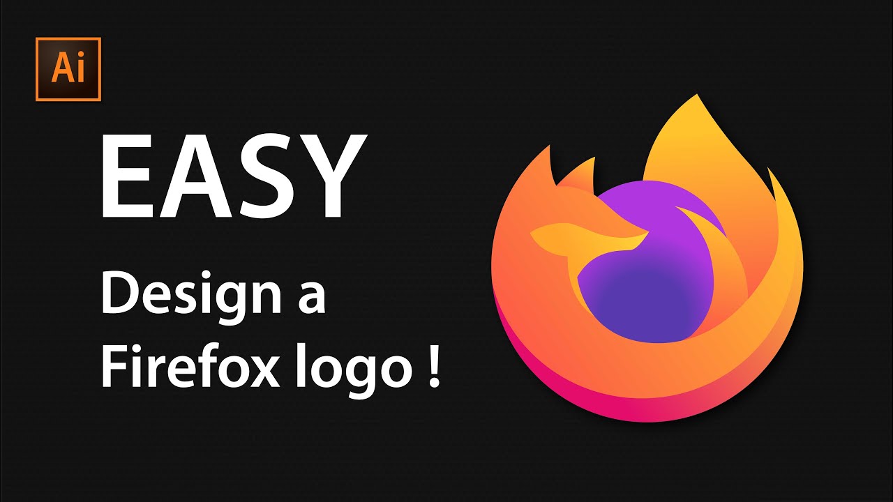 How to create a FireFox Logo in Adobe Ilustrator CC