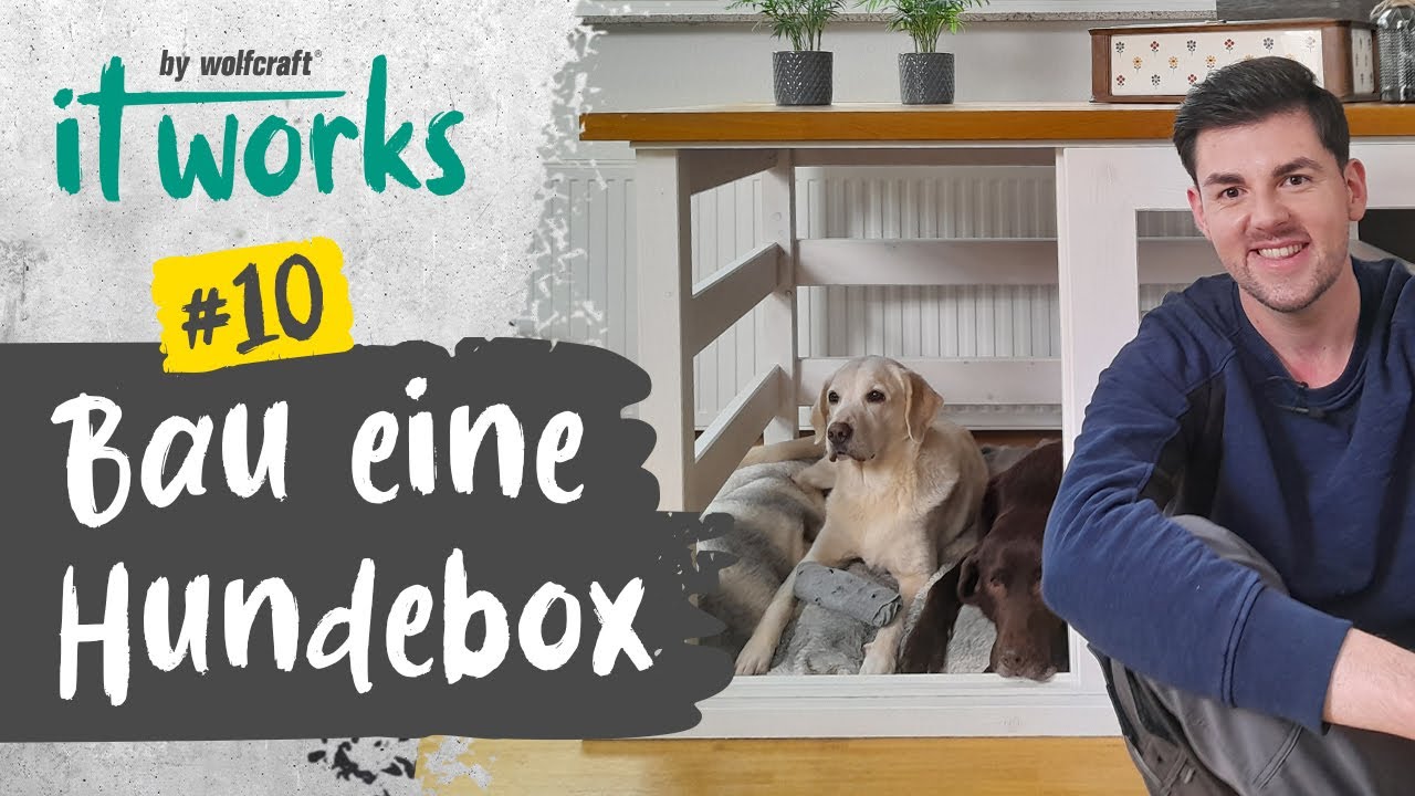 Stylische Hundebox selber bauen - mit Schritt-f&uuml;r-Schritt-Anleitung | it works | wolfcraft