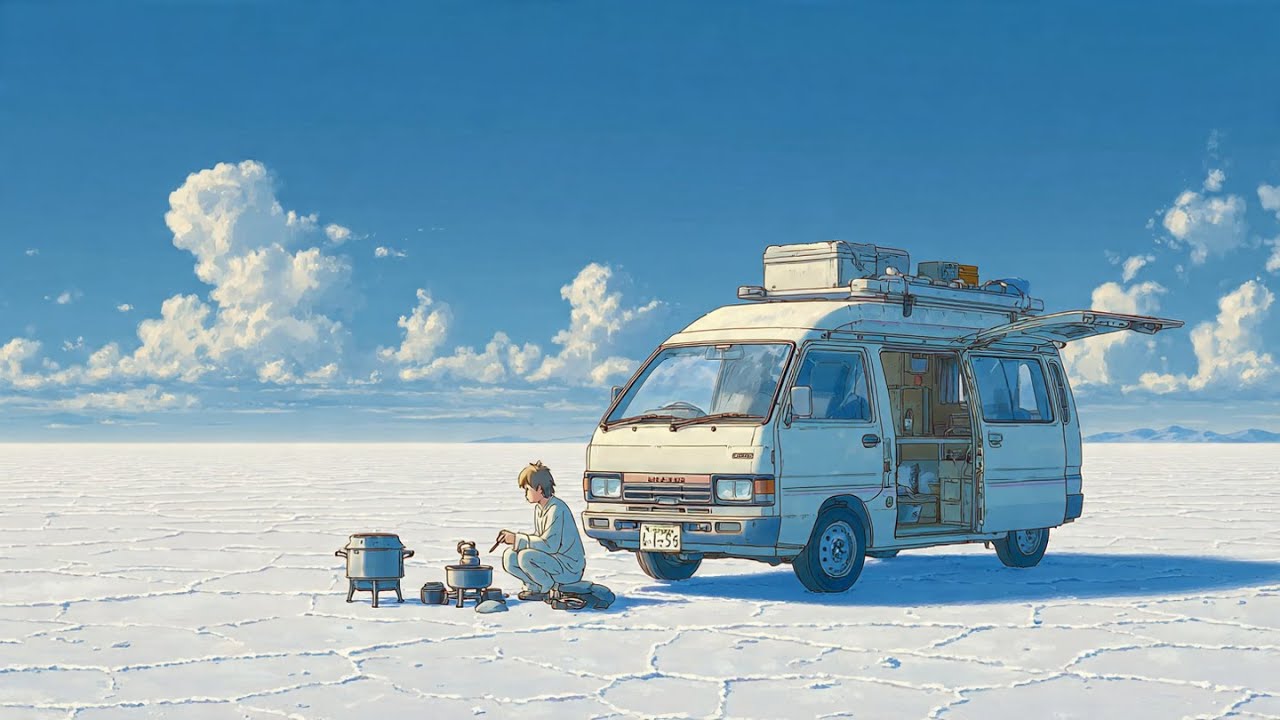 🌌 Midnight Roadtrip Lo-fi | Nonstop Van Life Chill Beats to Drive & Relax