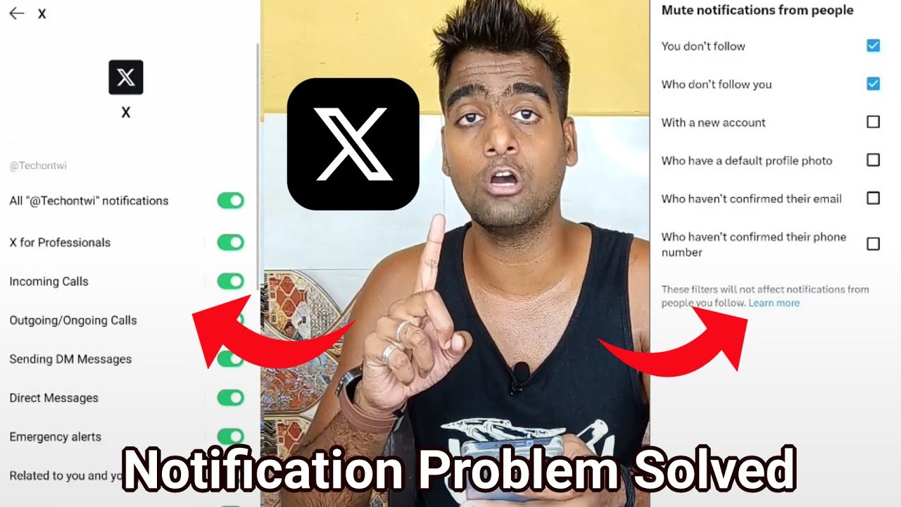How To Fix Twitter X Account Notification Not Showing | Twitter X Notification Problem 