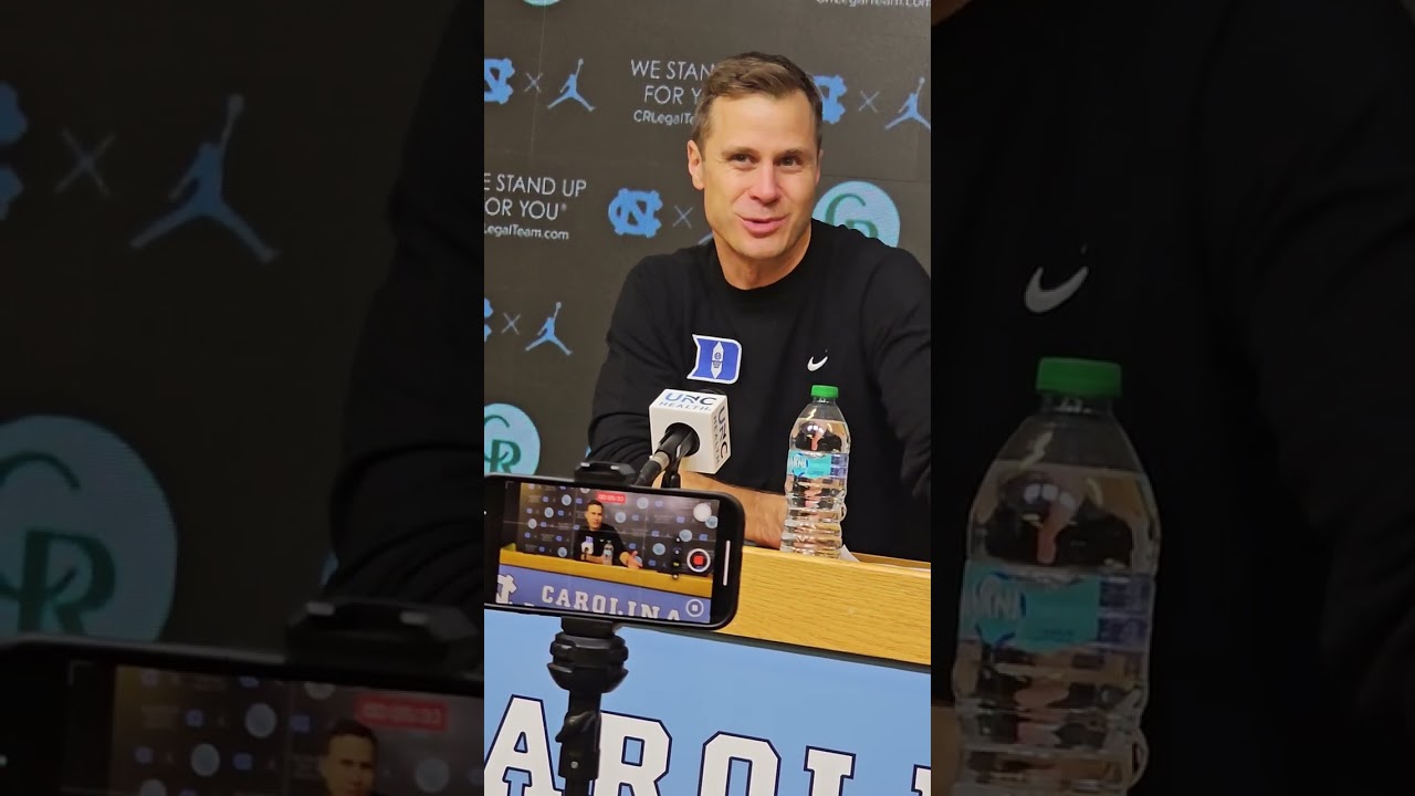 Duke Head Coach Jon Scheyer's Full Presser Following Loss at UNC