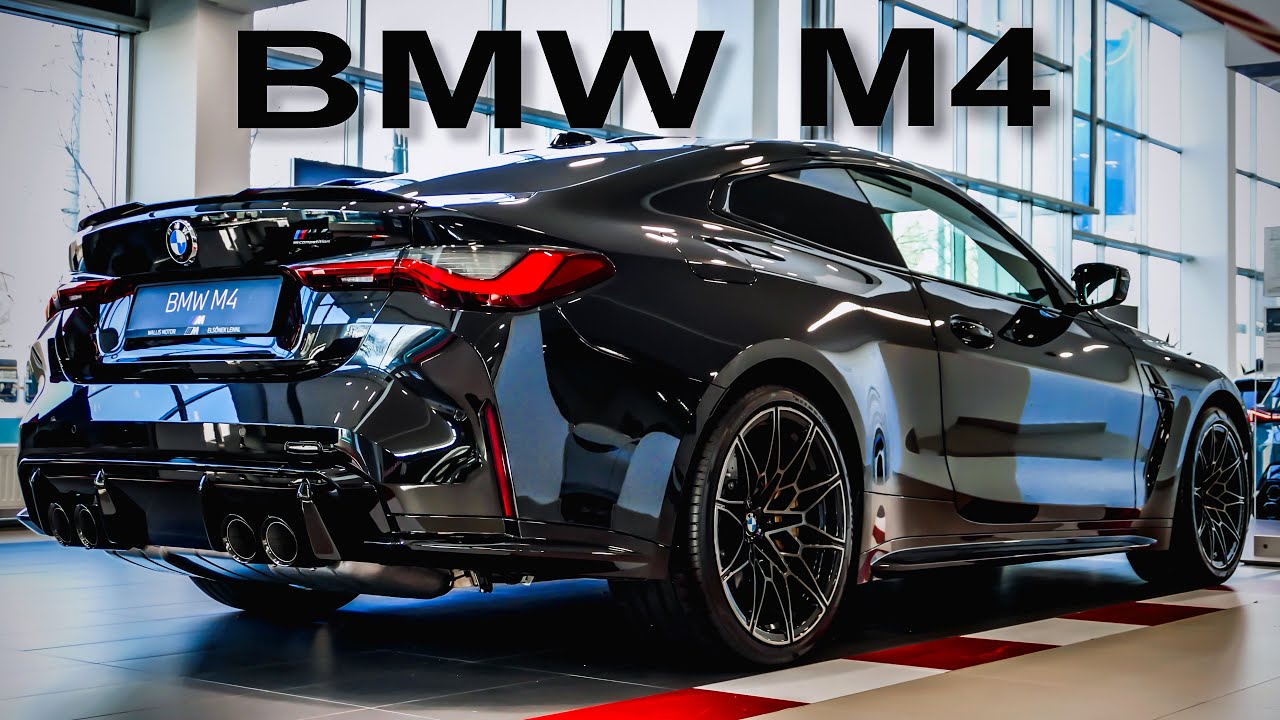 2024 BMW M4 Competition Saphire Black with M Carbon seats. Exterior and interior in details