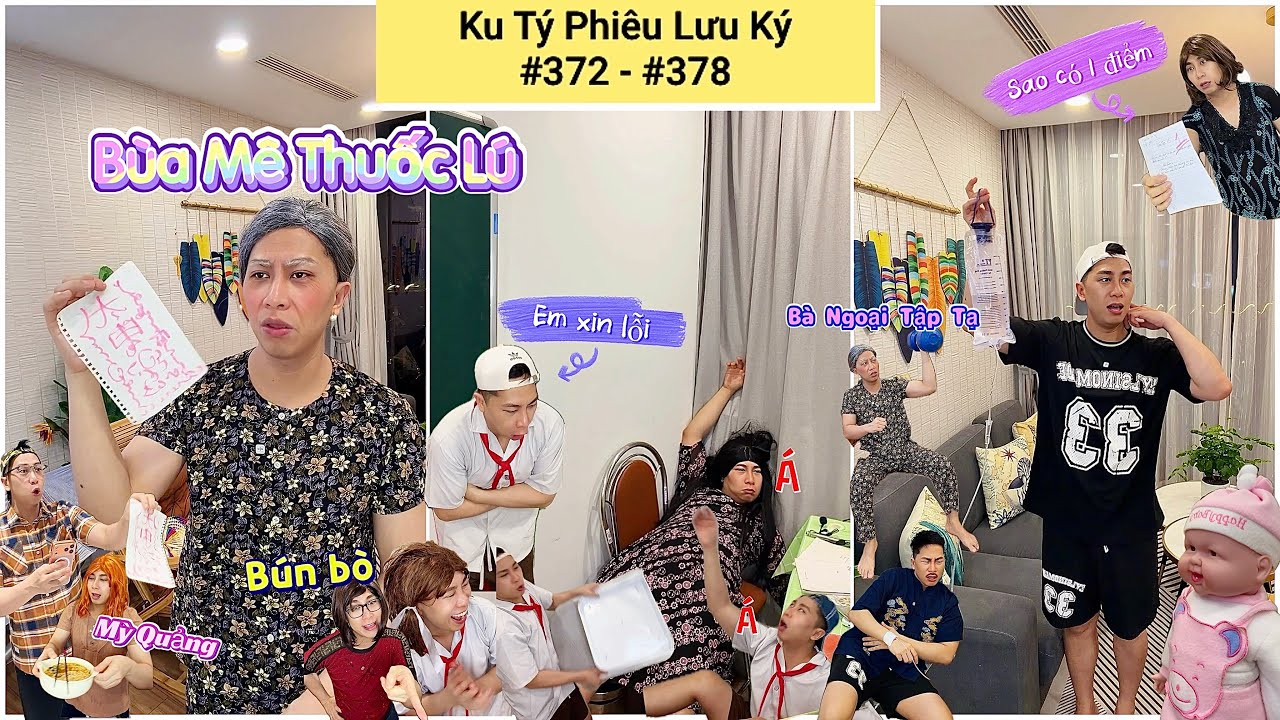 Ku Tý Phiêu Lưu Ký #372 - #378 (Tuyển tập video YouTube Shorts) : Lá Bùa, Quán Ruột, Văn Tả Con Chó
