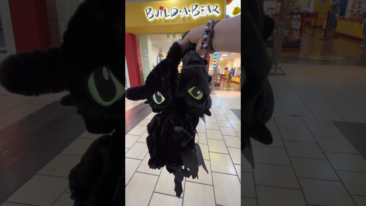 Toothless Build A Bear live action How to Train your Dragon #shorts #httyd #buildabear #shortfeed