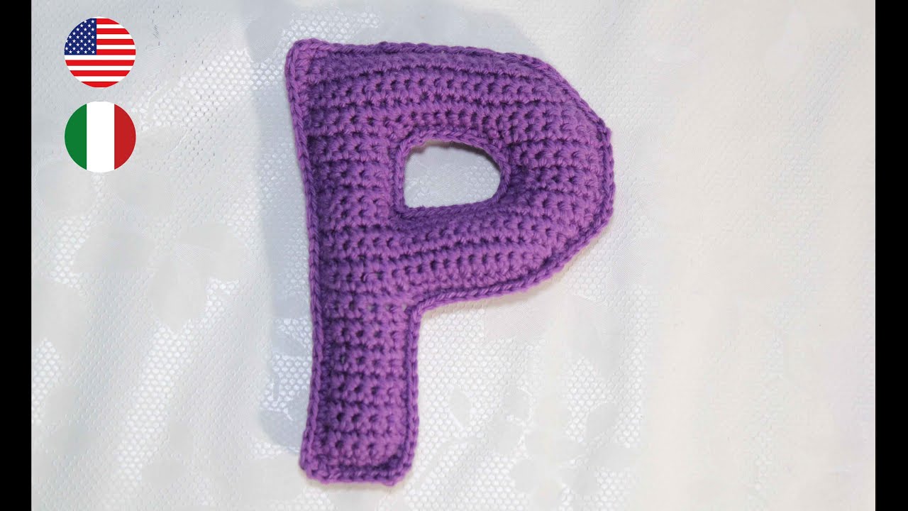 Alfabeto amigurumi lettera P uncinetto